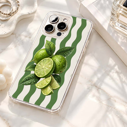 Fresh Green Limes Clear Silicon Cover