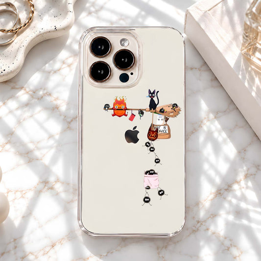 Ghibli Character Parade Clear Silicon Cover