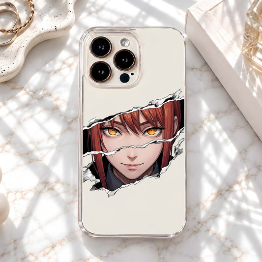 Golden Anime Gaze Clear Silicon Cover