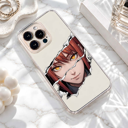 Golden Anime Gaze Clear Silicon Cover