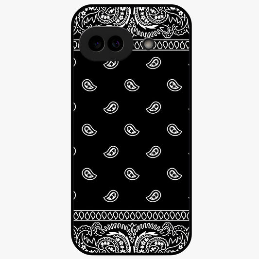 Retro Rebel Threads Glass Case showing flat back view with vintage street style artwork and glossy glass finish.