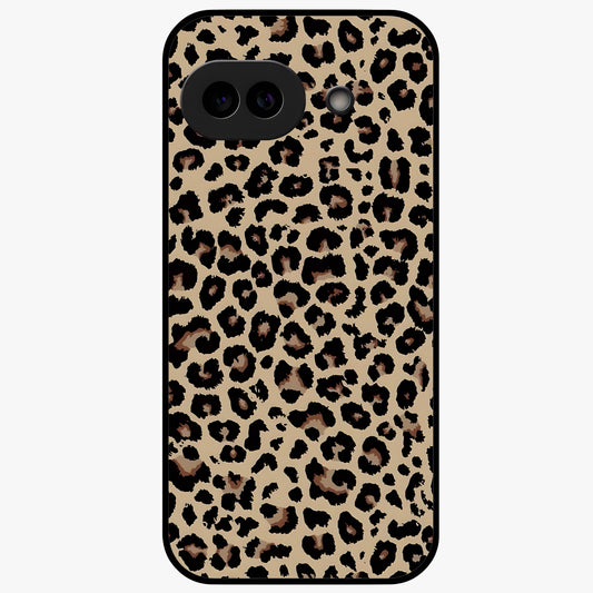 Savage Chic Pattern Glass Case showing flat back view with stylish patterned artwork and glossy glass finish.