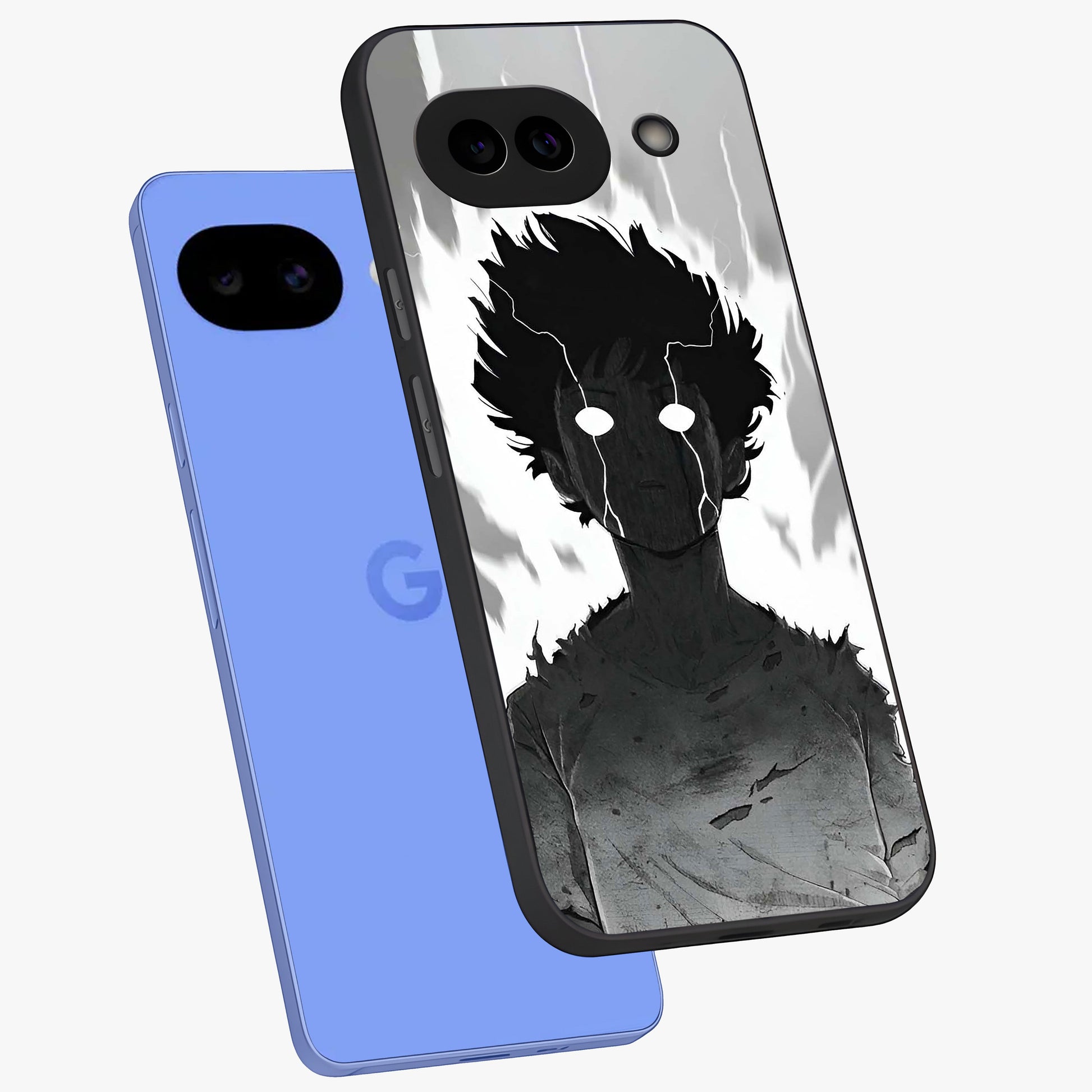 Awakened Inner Rage Glass Case displayed in angled mockup highlighting powerful graphic design and bold artistic theme.
