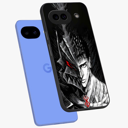 Berserker Blood Oath Glass Case displayed in angled mockup highlighting dark fantasy graphic design and powerful theme.