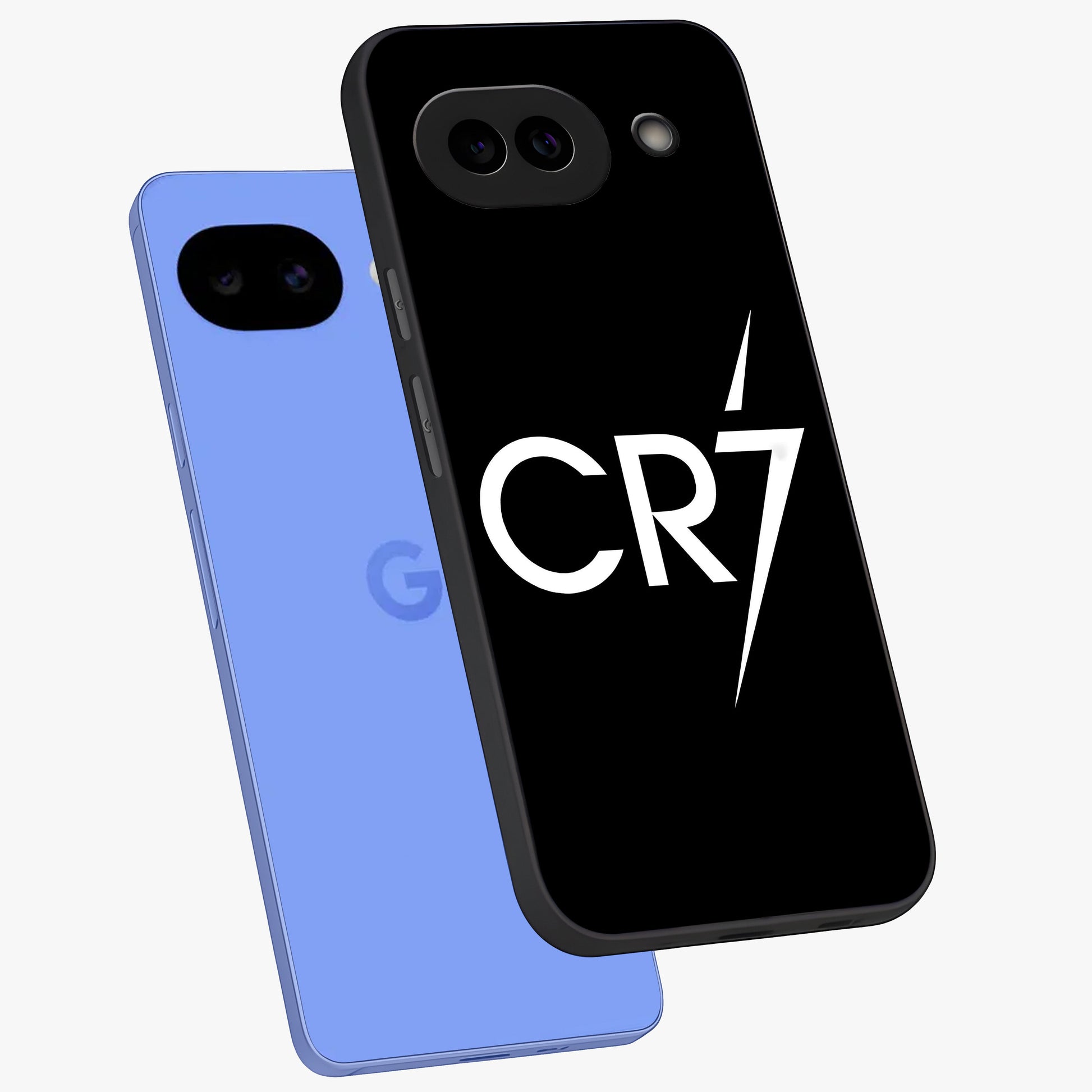 Cr7 Elite Strike Glass Case displayed in angled mockup highlighting powerful sports graphic with bold athletic theme.