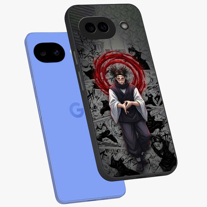 Cursed Ritual Ascension Glass Case displayed in angled mockup highlighting mystical ritual illustration with supernatural aesthetic.