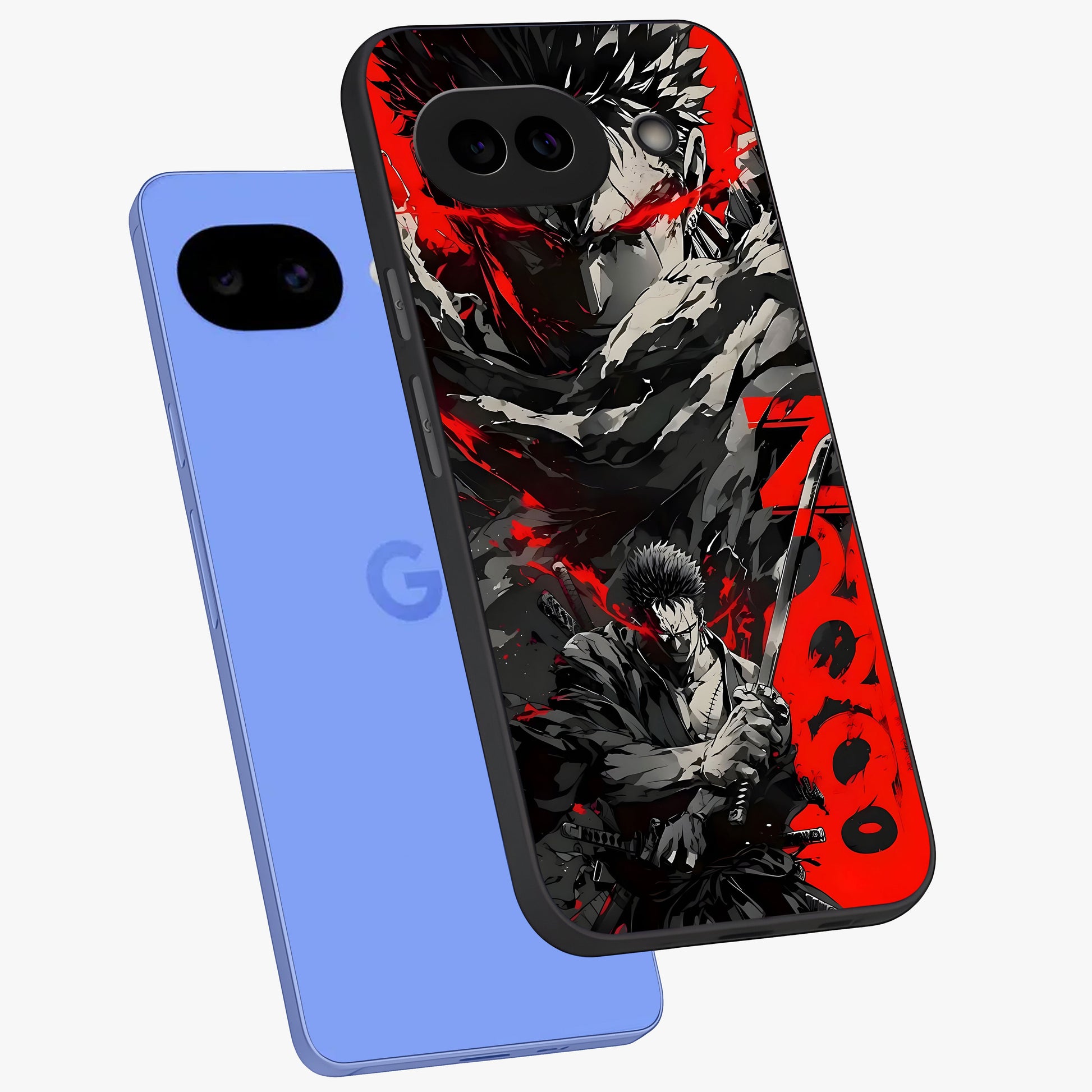 Demon Sword Resolve Glass Case displayed in angled mockup highlighting powerful demon sword illustration with dark fantasy aesthetic.