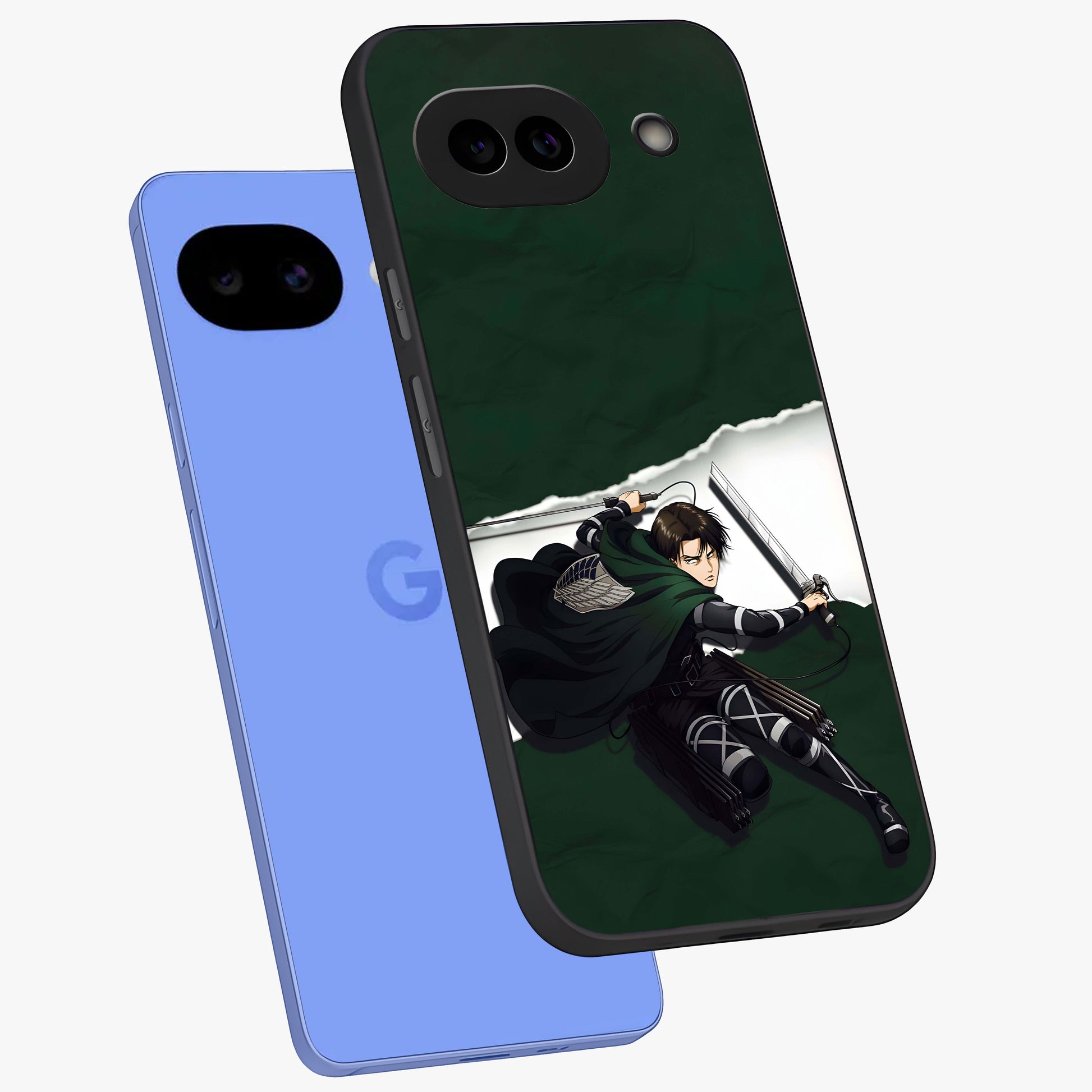 Emerald War Vanguard Glass Case displayed in angled mockup highlighting intense battle inspired design with emerald tone aesthetic.