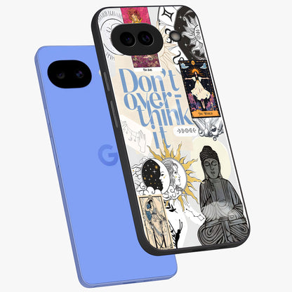 Ethereal Thoughts Glass Case displayed in angled mockup highlighting soft abstract design with calm ethereal aesthetic.
