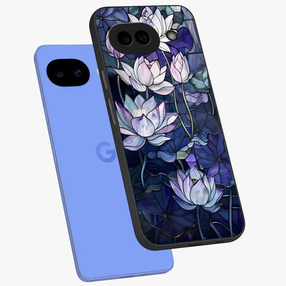 Gloss Petal Rush Glass Case displayed in angled mockup highlighting vibrant petal design with elegant floral aesthetic.