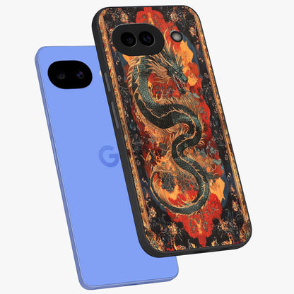 Inferno Dragon Soul Glass Case displayed in angled mockup highlighting powerful dragon illustration with inferno aesthetic.