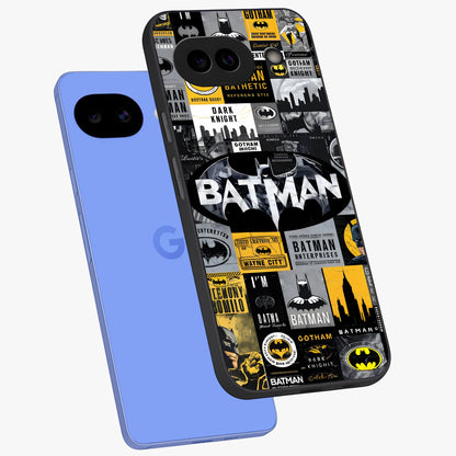 Knight Gotham Rise Glass Case displayed in angled mockup highlighting powerful knight silhouette design with dramatic aesthetic.