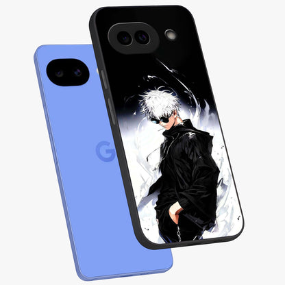 Limitless Shadow King Glass Case displayed in angled mockup highlighting dramatic dark hero design with intense aesthetic.
