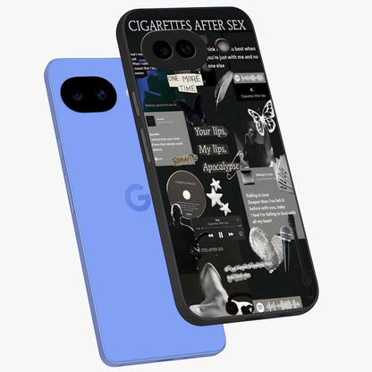 Midnight Love Echo Glass Case displayed in angled mockup highlighting elegant love inspired design with deep aesthetic style.