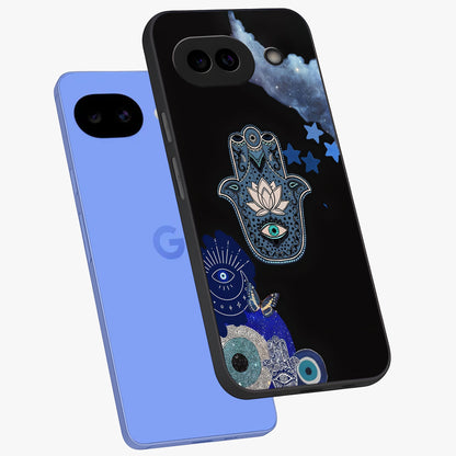 Mystic Hand Aura Glass Case displayed in angled mockup highlighting magical aura design with spiritual aesthetic style.