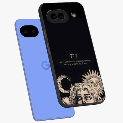 Mystic Victory Aura Glass Case displayed in angled mockup highlighting energetic aura design with bold mystical aesthetic.