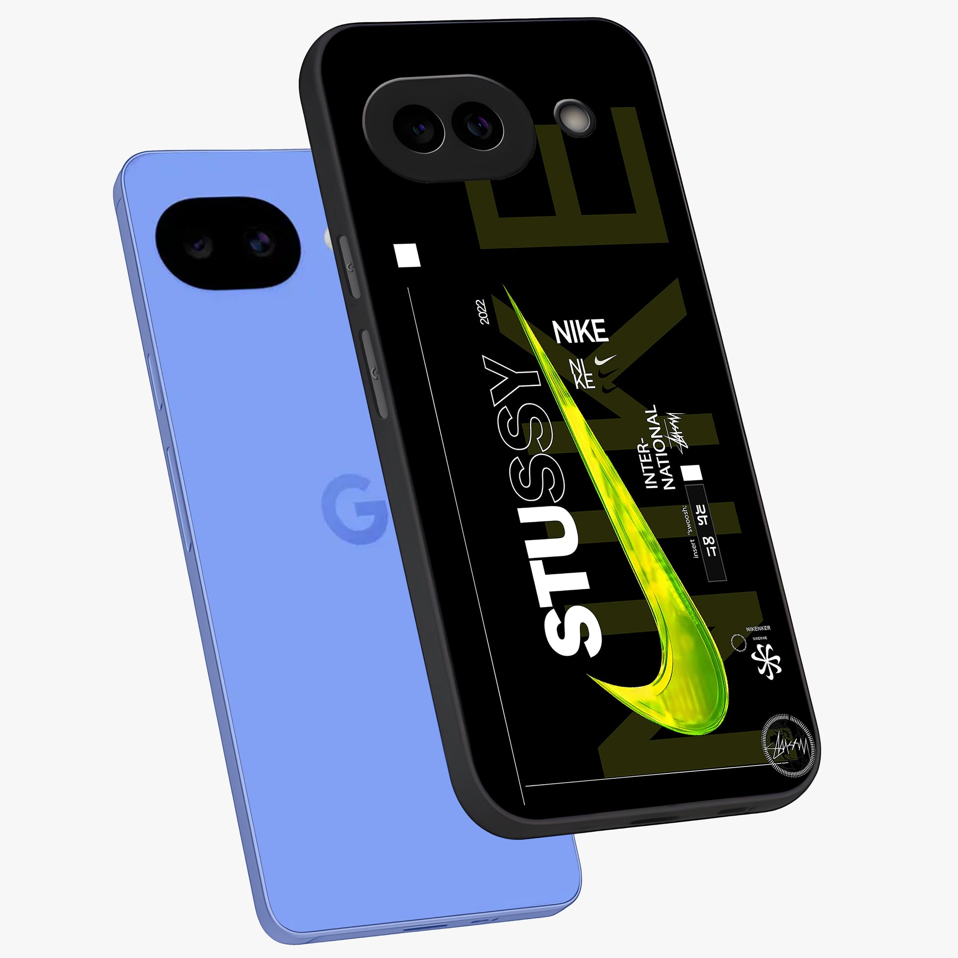 Neon Street Edition Glass Case displayed in angled mockup highlighting vibrant urban design with bold street aesthetic.