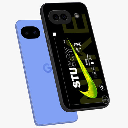 Neon Street Edition Glass Case displayed in angled mockup highlighting vibrant urban design with bold street aesthetic.