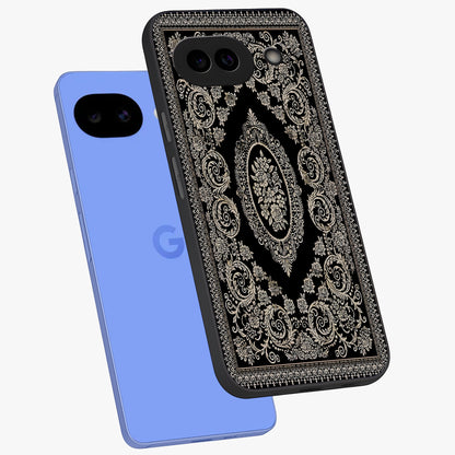 Noir Bloom Elegance Glass Case displayed in angled mockup highlighting refined flower design with stylish noir aesthetic.