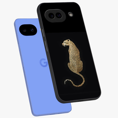 Regal Leopard Glass Case displayed in angled mockup highlighting powerful animal illustration with stylish wild aesthetic.