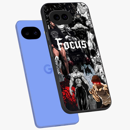 Relentless Power Focus Glass Case displayed in angled mockup highlighting bold statement design with modern aesthetic style.