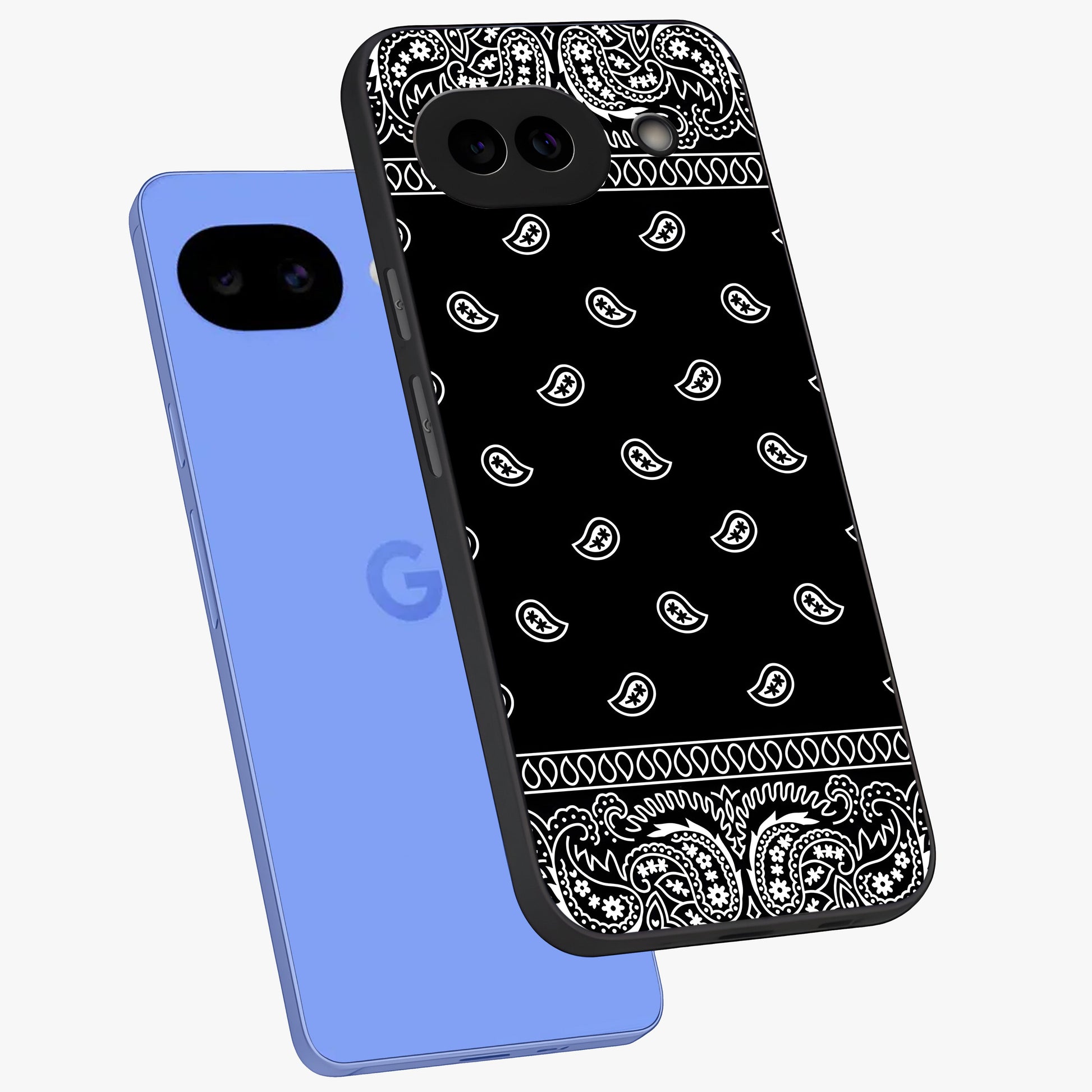 Retro Rebel Threads Glass Case displayed in angled mockup highlighting retro inspired graphic design with rebellious aesthetic.