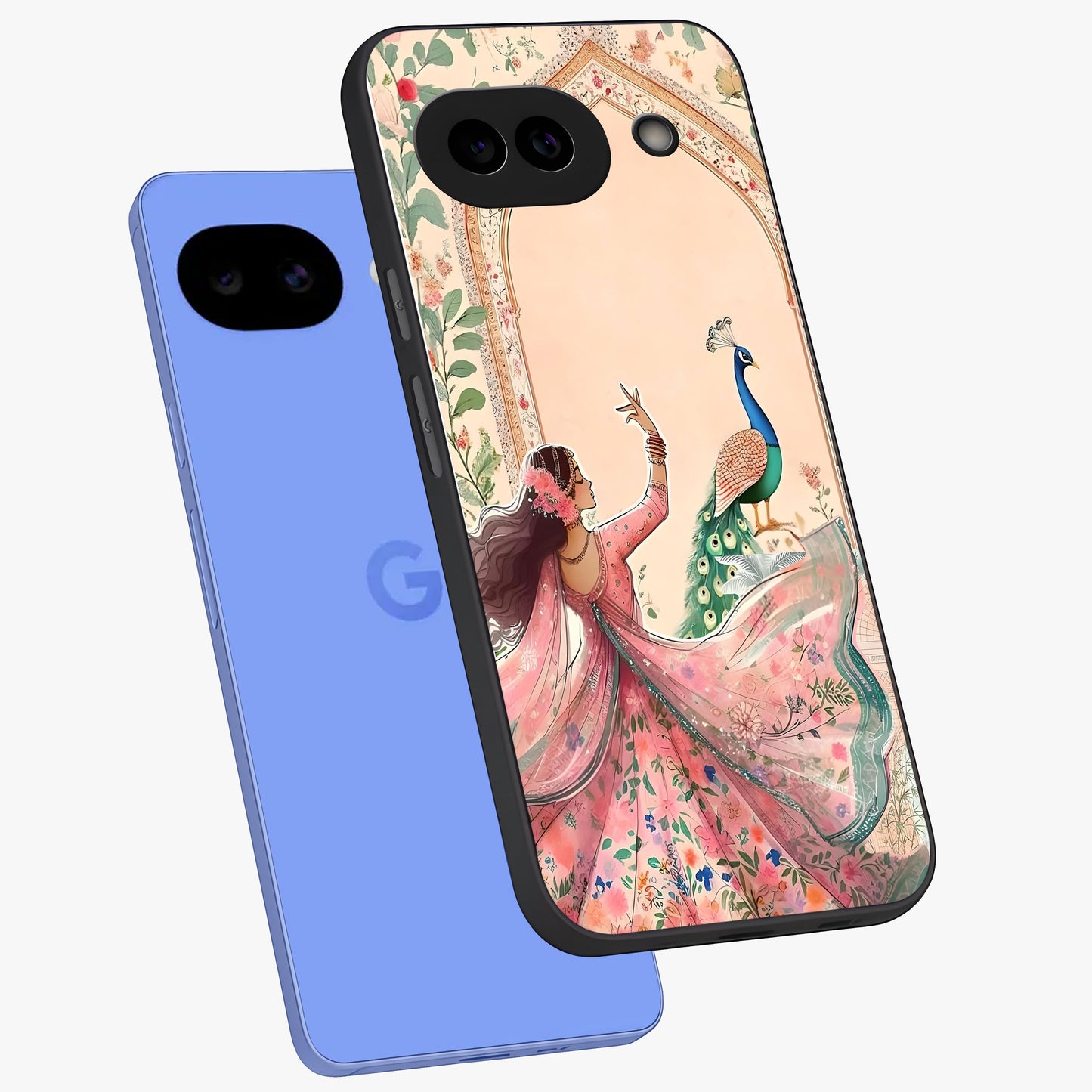 Royal Grace Muse Glass Case displayed in angled mockup highlighting graceful design with refined royal aesthetic.
