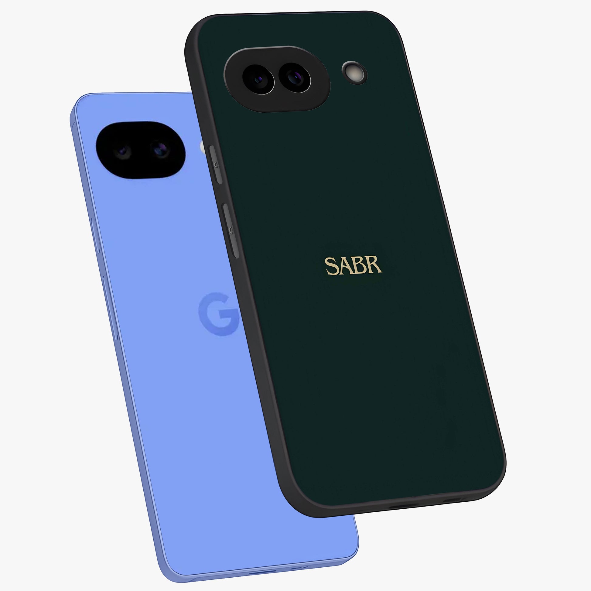 Sabr Minimal Patience Glass Case displayed in angled mockup highlighting simple inspirational design with clean aesthetic style.