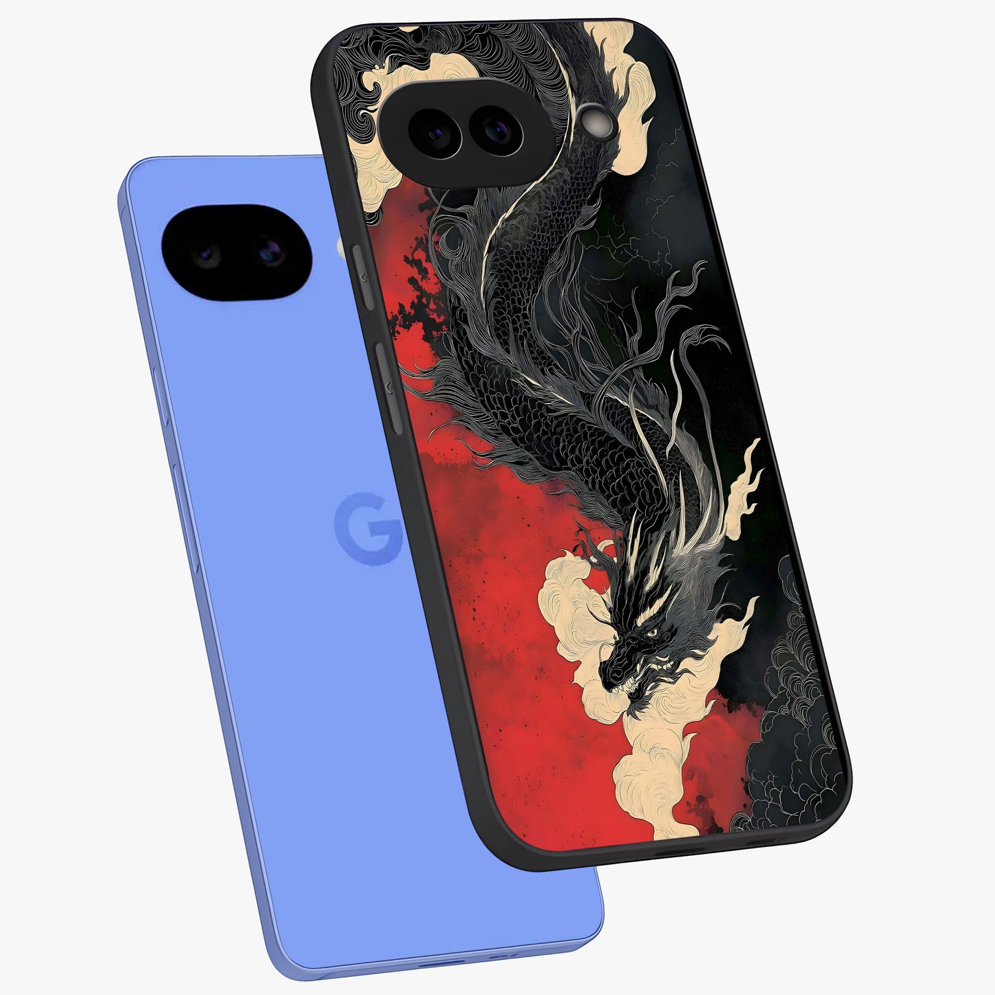 Shadow Dragon Fury Glass Case displayed in angled mockup highlighting powerful dragon illustration with dark fantasy aesthetic.