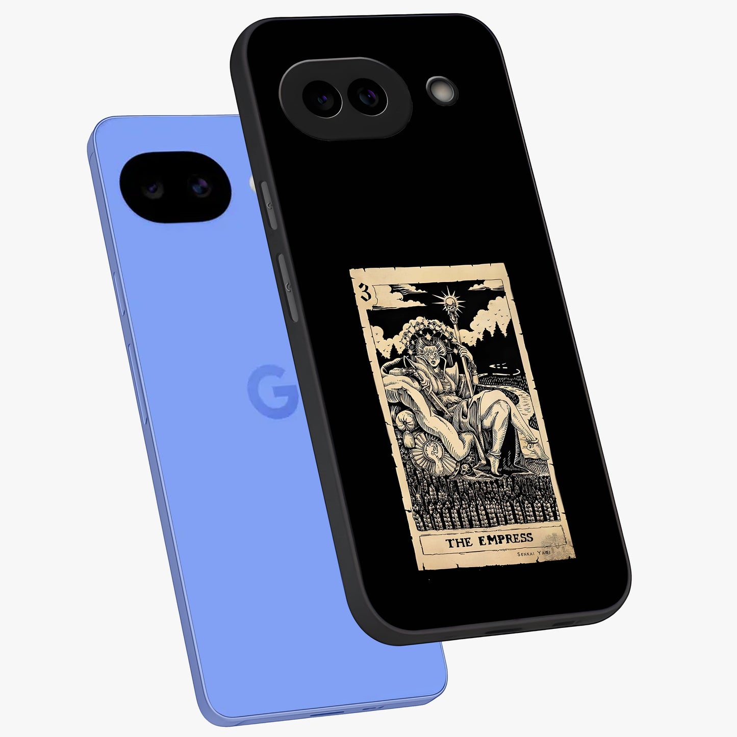 The Empress Glass Case displayed in angled mockup highlighting elegant royal design with majestic aesthetic style.
