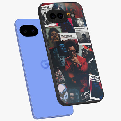 The Weeknd Glass Case displayed in angled mockup highlighting stylish pop culture inspired design with modern aesthetic.