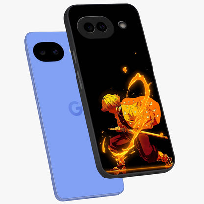 Thunder Flame Execution Glass Case displayed in angled mockup highlighting dramatic fire themed design with intense fantasy aesthetic.