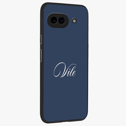 Blue Vintage Floral Pattern Glass Case displayed in angled mockup highlighting classic blue floral pattern and retro aesthetic design.