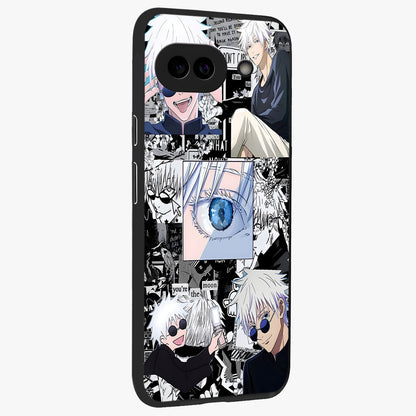 Infinity Sorcerer Chaos Glass Case upright view showcasing dramatic sorcerer artwork with chaotic mystical theme.
