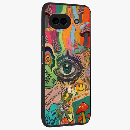 Mystic Eye Wonderland Glass Case upright view showcasing symbolic eye artwork with mysterious fantasy theme.