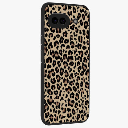Savage Chic Pattern Glass Case upright view showcasing trendy decorative artwork with edgy fashion theme.