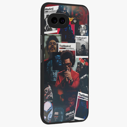 The Weeknd Glass Case upright view showcasing bold music themed artwork with contemporary artistic style.