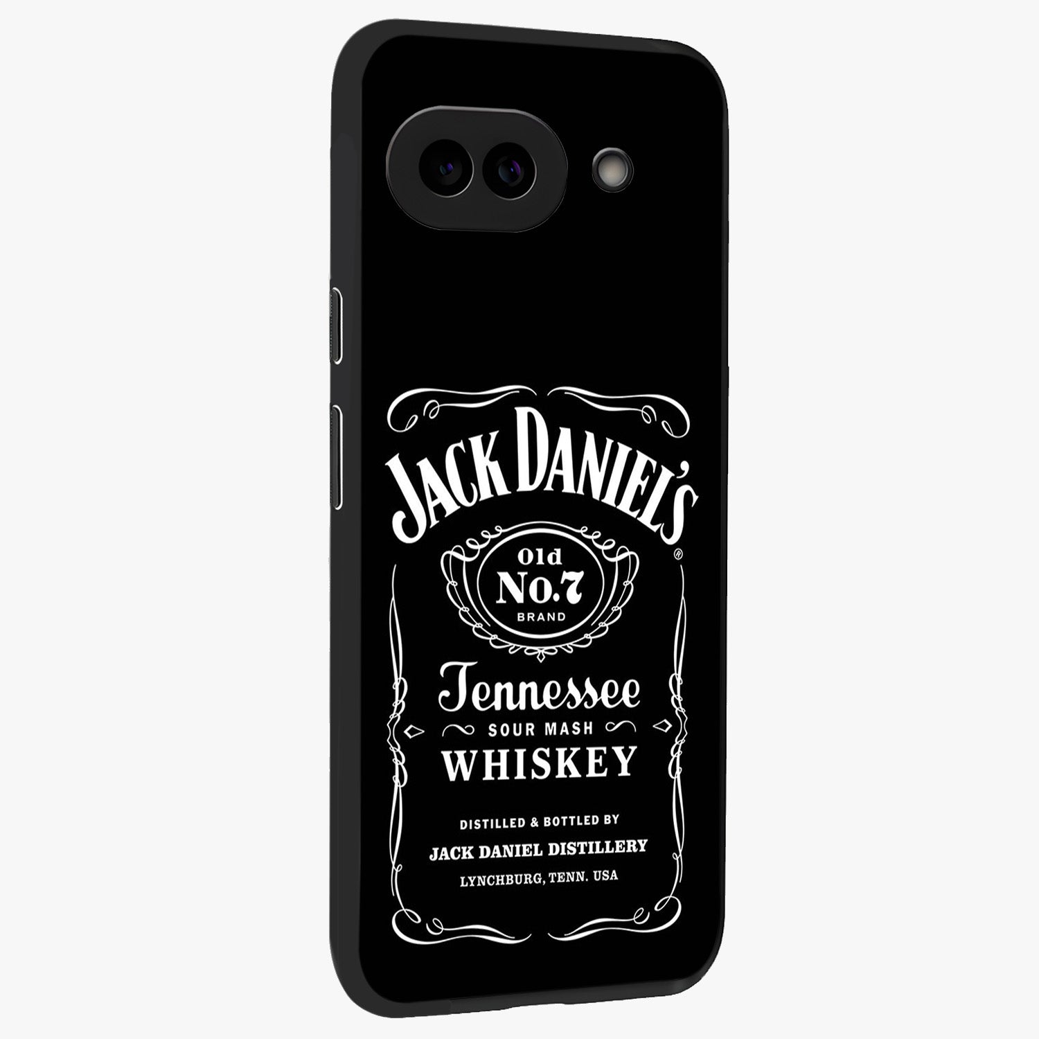 Vintage Whiskey Heritage Glass Case upright view showcasing stylish vintage whiskey artwork with timeless bar culture theme.