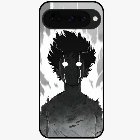 Awakened Inner Rage Glass Case showing flat back view with intense artistic artwork and glossy glass finish.