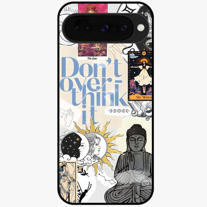 Ethereal Thoughts Glass Case showing flat back view with dreamy artistic artwork and glossy glass finish.
