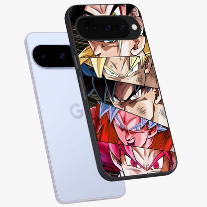Anime Character Glass Case displayed in angled mockup highlighting colorful anime character illustration.