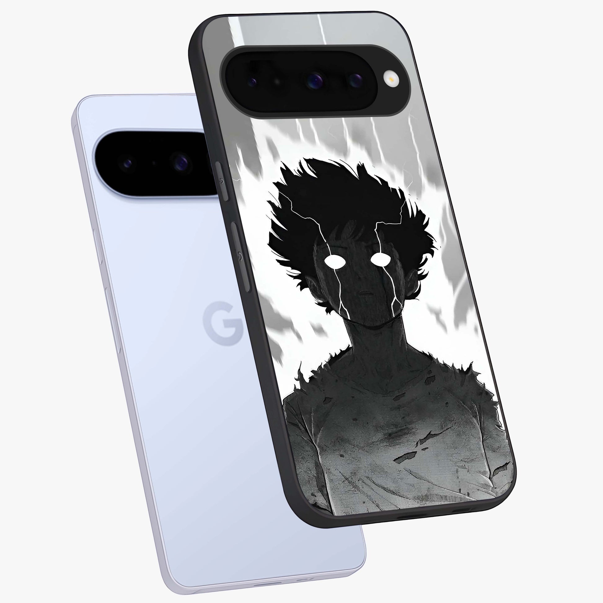 Awakened Inner Rage Glass Case displayed in angled mockup highlighting powerful graphic design and bold artistic theme.