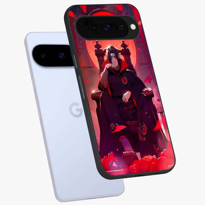 Blood Moon Sovereign Glass Case displayed in angled mockup highlighting dark celestial moon design and dramatic theme.