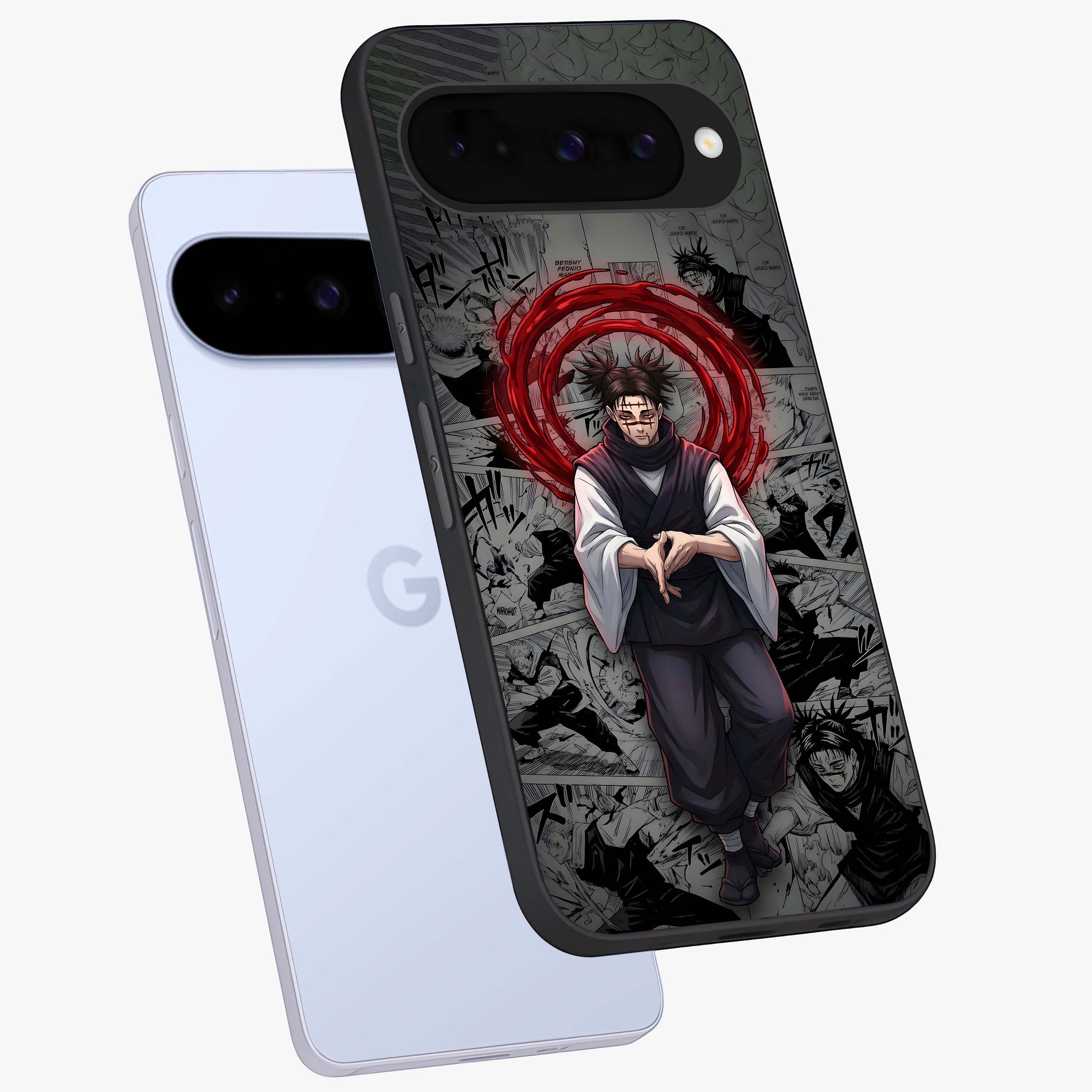 Cursed Ritual Ascension Glass Case displayed in angled mockup highlighting mystical ritual illustration with supernatural aesthetic.