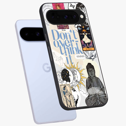 Ethereal Thoughts Glass Case displayed in angled mockup highlighting soft abstract design with calm ethereal aesthetic.