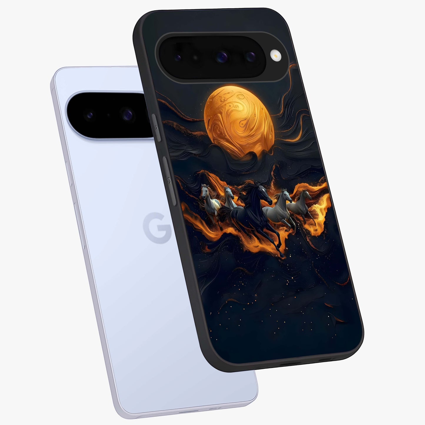 Golden Royal Heritage Glass Case displayed in angled mockup highlighting luxurious heritage design with golden aesthetic style.