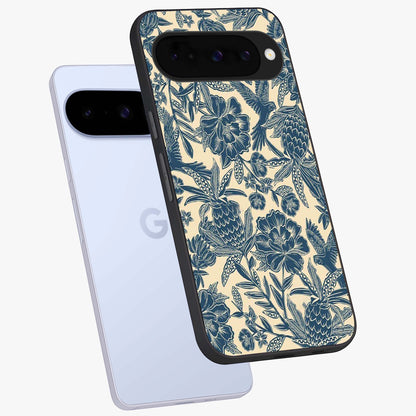 Heirloom Wild Bloom Glass Case displayed in angled mockup highlighting botanical bloom design with classic aesthetic style.