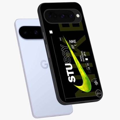 Neon Street Edition Glass Case displayed in angled mockup highlighting vibrant urban design with bold street aesthetic.