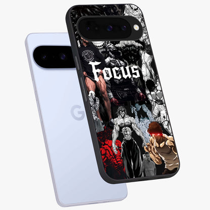 Relentless Power Focus Glass Case displayed in angled mockup highlighting bold statement design with modern aesthetic style.