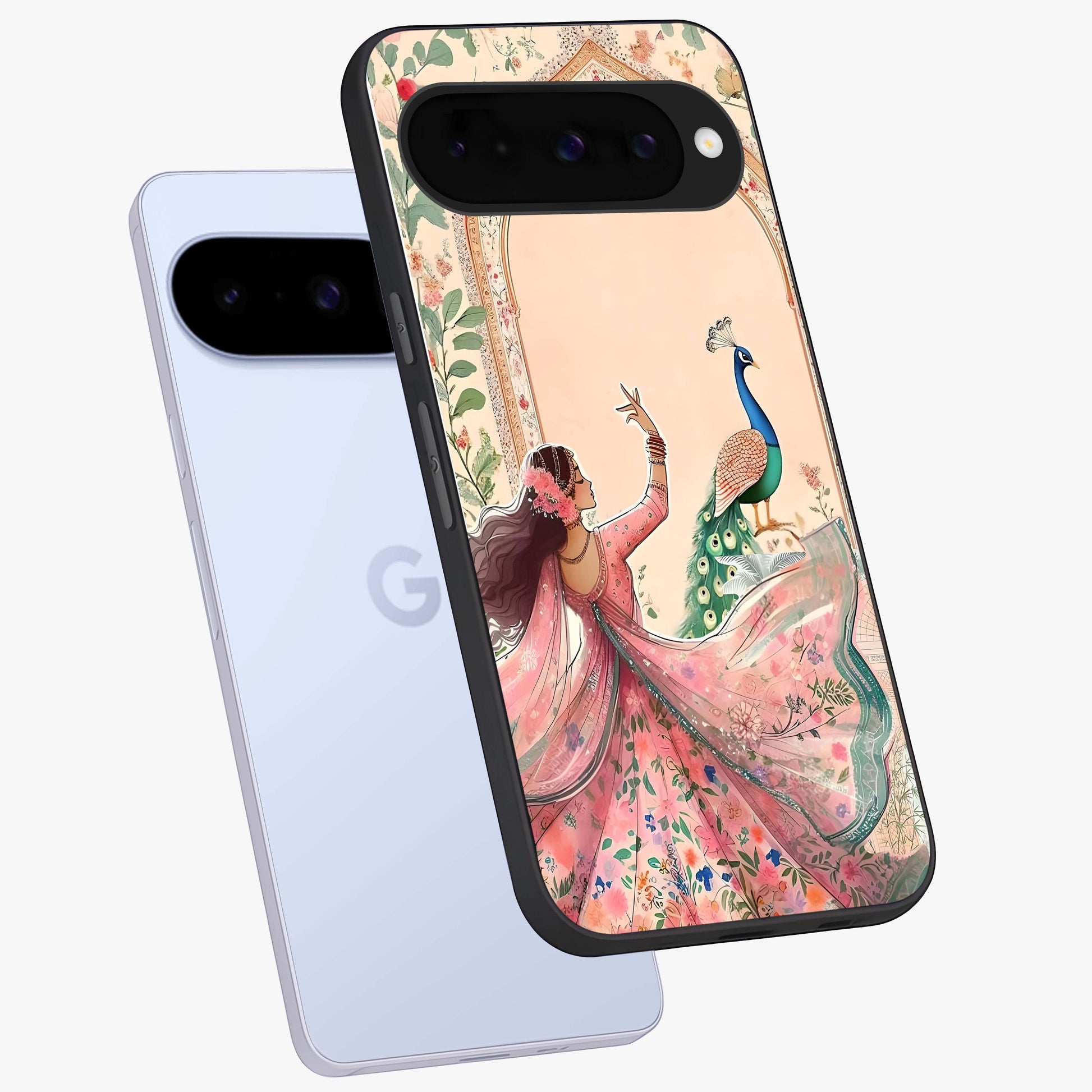 Royal Grace Muse Glass Case displayed in angled mockup highlighting graceful design with refined royal aesthetic.